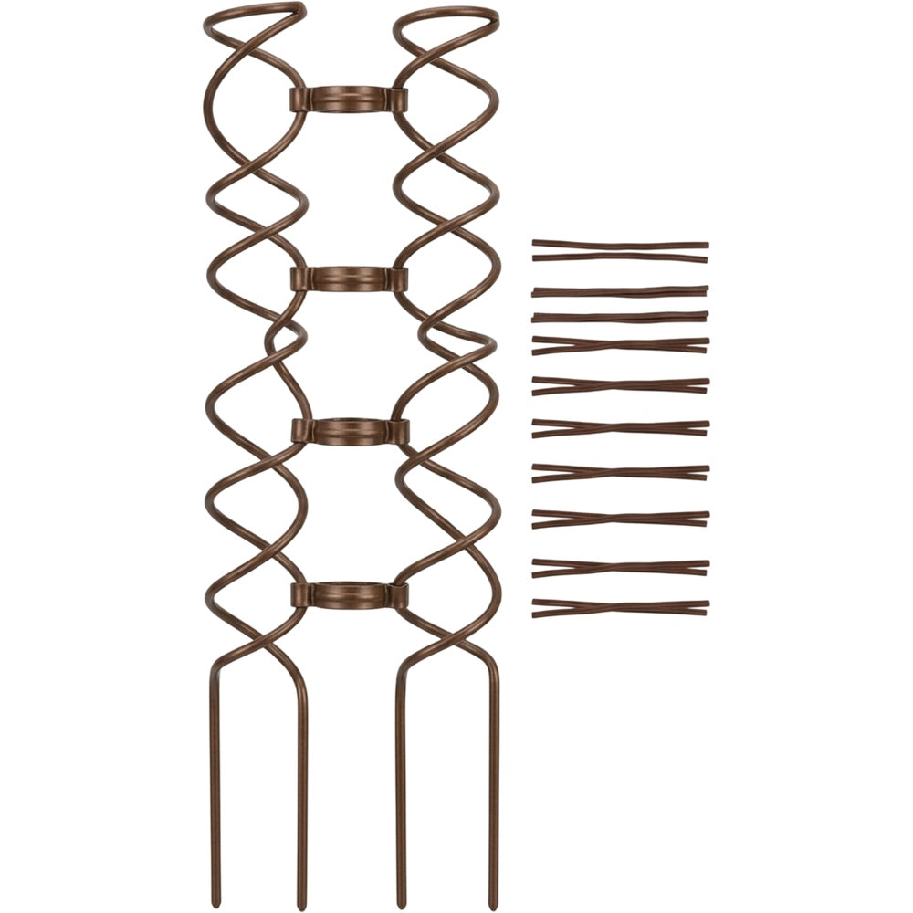 Vkmd Double-Helix Steel Plant Trellis Bronze 28 Inch - Product view