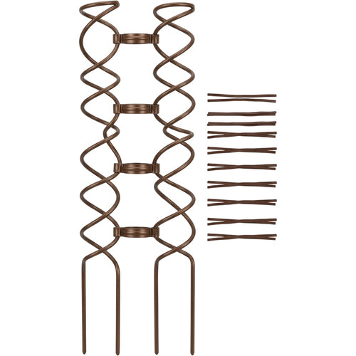 Vkmd Double-Helix Steel Plant Trellis Bronze 28 Inch - Product view